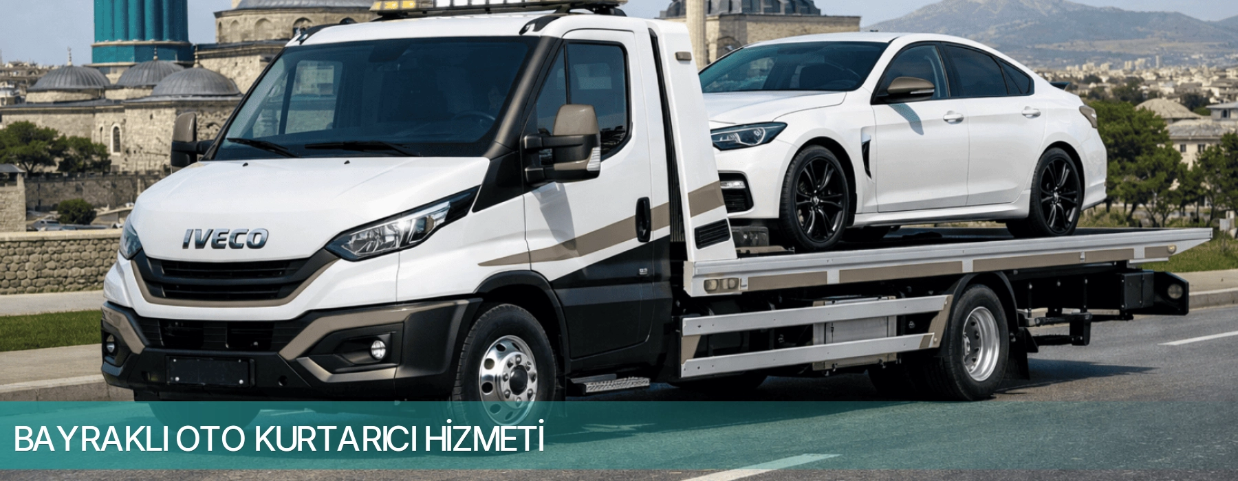 Bayraklı oto kurtarıcı misyon görseli